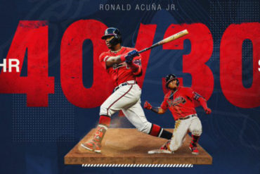 ¡VENEZUELA EN ALTO! Ronald Acuña tras llegar a 40 jonrones en las Grandes Ligas: “Estoy viviendo todos mis sueños”