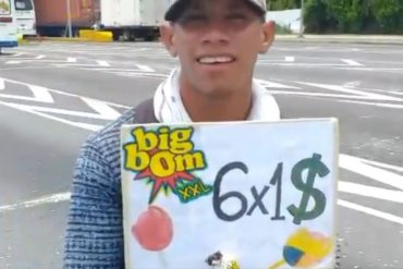 ¡A LO QUE LLEGAMOS! Vendedores en Carabobo ofertan combos de chupeta en dólares (+Video)