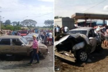 ¡PERDIÓ EL CONTROL! Gandola que impactó contra una cola de vehículos dejó al menos 9 heridos y 15 autos destrozados en Lara (+Video)