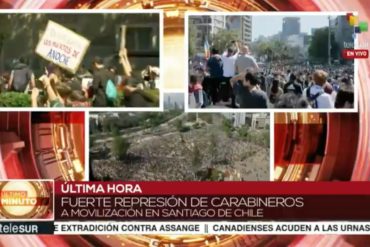 ¡INSÓLITO! Medios de izquierda le dedican amplia cobertura a protestas en Chile (las de Venezuela las ignora) (+Fotos)