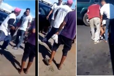 ¡QUÉ HORROR! La pelea que se formó en una cola para surtir gasolina en Maracaibo: Se fueron a los puños (+Video bochornoso)