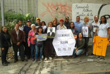 ¡PROHIBIDO OLVIDAR! Vecinos rindieron homenaje a Fernando Albán a un año de su asesinato