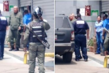 ¡POR ABUSADOR! Desalojaron a un GNB de una gasolinera por presuntamente golpear un adulto mayor en Zulia (+Video)