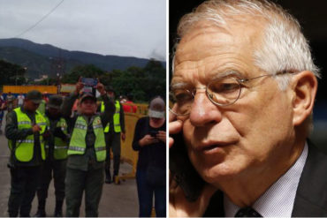 ¡VAYA, VAYA! Funcionarios de la GNB tomaron fotos en la frontera por la vista de Borrell y el canciller Trujillo (+Mírelos)