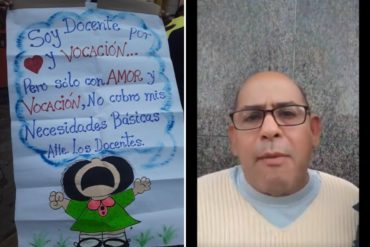 ¡DESESPERADOS! Maestros reclaman mejoras salariales este #10Oct: “Con amor y vocación no cubro mis necesidades” (+Video)