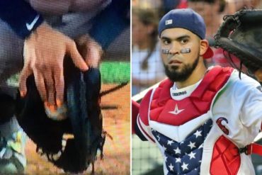 ¡CON MANICURE! La inesperada razón por la que el catcher venezolano Robinson Chirinos se pintó las uñas para jugar contra los Yanquis