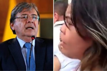 ¡NO SE AGUANTÓ! «Los recursos no llegan»: la denuncia que una venezolana le hizo en la frontera al canciller de Colombia (+Video)