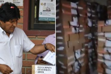 ¡HUELE A TRAMPA! Consiguen depósito con actas de votación de las presidenciales en Bolivia (todavía no hay resultados) (+Video)