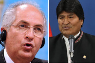 ¡DURO! Ledezma condena la cuestionada victoria de Evo Morales: Son «caimanes del mismo caño» (Le lanzó a Cuba)