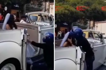 ¡DE PELÍCULA! Un hombre intentó detener la boda de su ex: Bloqueó el carro que llevaba a la novia, la obligó a detenerse y hasta la besó (+Video) ¡DE PELÍCULA! Un hombre intentó detener la boda de su ex: Bloqueó el carro que llevaba a la novia, la obligó a detenerse y hasta la besó (+Video)