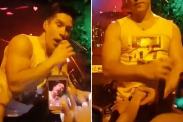 ¡QUÉ FUERTE! Así le metieron mano a Chyno Miranda y le tocaron el miembro en pleno concierto (+Video)