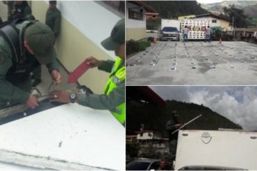 ¡SEPA! Incautaron 100 kilogramos de cocaína ocultos en techo de un vehículo en el estado Mérida