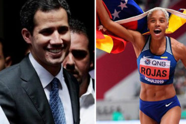 ¡SE LO MOSTRAMOS! «Venezuela celebra contigo»: Guaidó dedica mensaje a Yulimar Rojas por su oro en el Mundial de Doha