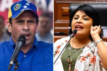 ¡DE FRENTE! Capriles a congresista peruana: ¿Usted sabe que en Venezuela la gente se está muriendo de hambre?