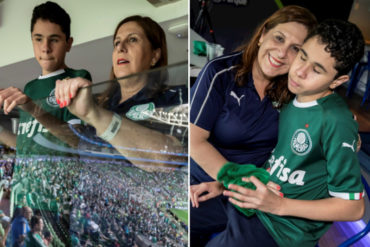 ¡SE LO CONTAMOS! La conmovedora historia de una madre que narra los partidos de fútbol a su hijo ciego (+Fotos)