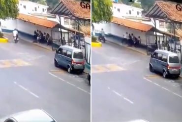 ¡VÉALO! El momento en que atracan a un grupo de estudiantes en la entrada de Universidad de Margarita (+Video)