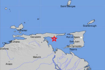 ¡LO ÚLTIMO! Registran sismo de magnitud 4,5 en Güiria este #14Oct