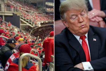 ¡LE MOSTRAMOS! Donald Trump fue abucheado en el quinto juego de la Serie Mundial (+Videos)