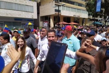 ¡ÚLTIMO MINUTO! Juan Guaidó llega a la concentración en Chacaíto este #16Nov (+Video)