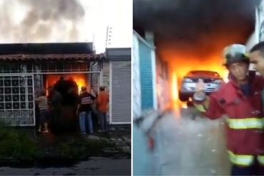 ¡LAMENTABLE! Reportan un fallecido en el incendio en una vivienda de Colinas de Vista Alegre (+Video)