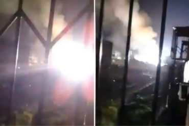 ¡VEA! Así explotó subestación eléctrica de un sector del municipio Libertador en Aragua (+Video)