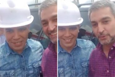 ¡VEA! El video del presidente de Paraguay junto a un venezolano en su país: «Dentro de poco Venezuela será libre» (+Video)