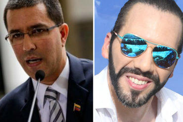 ¡SE LO VACILÓ! La respuesta del presidente de El Salvador a la pataleta que hizo Arreaza porque desconoció a Maduro (Lo dejó mal parado)