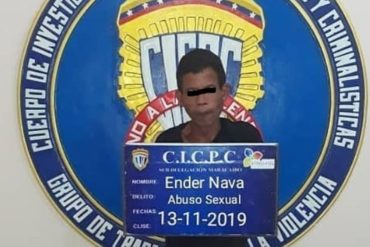 ¡DEPRAVADO! Cicpc detuvo a un hombre en Maracaibo por violar a una niña de 8 años que vivía cerca de su casa