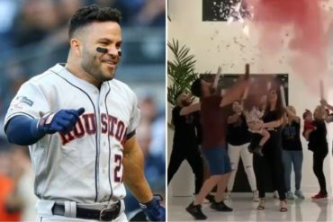 ¡ENTÉRATE! José Altuve será papá nuevamente y así descubrió el sexo de su bebé (+Video emocionante)