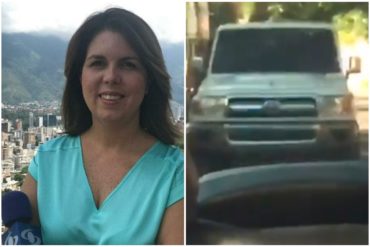 ¡ALERTA! Periodista Beatriz Adrián responsabilizó a Maduro por lo que le pueda pasar (Un carro sin placas la siguió) (+Video)