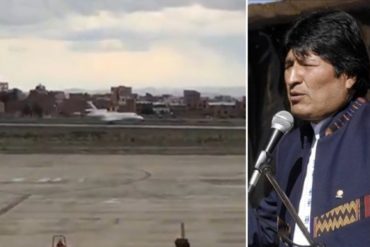 ¿Y PARA DÓNDE SE FUE? Avión presidencial partió del aeropuerto de El Alto con Evo Morales a bordo (+Video)