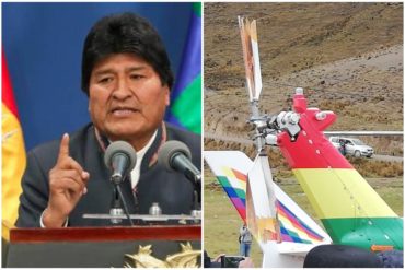 ¡AHORA SÍ! Evo Morales agradece a la “Pachamama” por sobrevivir a accidente en helicóptero y dice que investigará incidente