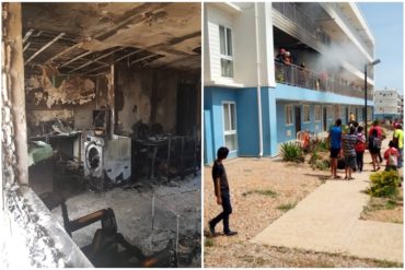 ¡LAMENTABLE! Explosión en edificio de Misión Vivienda en Margarita dejó a dos menores con quemaduras en 75% de sus cuerpos (+Fotos)