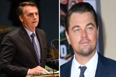 ¡POLÉMICO! Bolsonaro acusó a Leonardo DiCaprio de incendiar la Amazonia