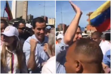 ¡MÍRELO! Guaidó realizó una caminata en Macuto para acompañar protesta contra la crisis (+Videos)