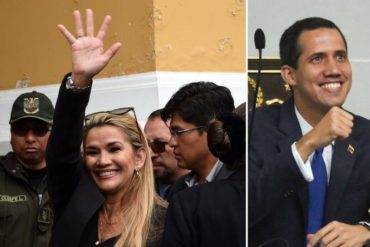 ¡LO ÚLTIMO! Guaidó reconoce a Jeanine Áñez como presidenta interina de Bolivia (+Tuit)