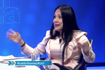 ¿Y EL CESE DE LA USURPACIÓN? Laidy Gómez dice que el mejor candidato para ir a unas elecciones es Maduro: “Es el que más rechazo tiene” (+Video)