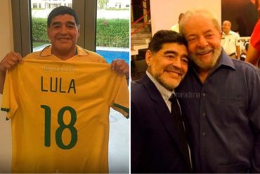 ¡ASÍ LO DIJO!  “Se hizo justicia”: La celebración de Maradona por la liberación del expresidente de Brasil Lula Da Silva