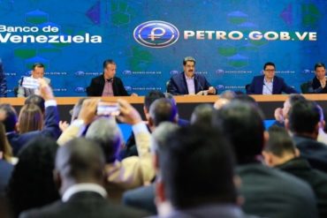 ¿NO SE CANSA? El descarado mensaje de Maduro: Las transacciones ilegales en dólares ahora se hacen legales con el petro