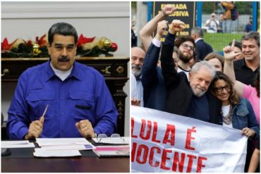 ¡LANZÓ FLORES! Maduro complacido por la liberación de Lula: “¡Cuánto logró ese trío maravilloso de Lula, Chávez y Kirchner!” (+Video)