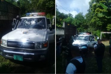 ¡DESTROZADOS! Así quedó una unidad del Cicpc tras fuerte enfrentamiento con delincuentes en la localidad de Belén (+Fotos)