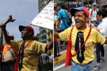 ¡DIRECTO! “Aquí lo que hay es hambre”: Con hueso en mano, venezolano mostró los “logros” de la revolución (+Video)