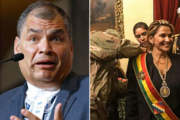 ¡ASÍ LO DIJO! El ácido comentario de Rafael Correa tras la proclamación de Jeanine Añez: “¿Reconocerá el mundo este engendro?”