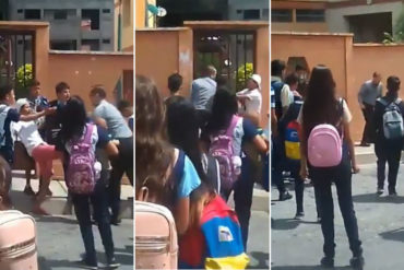 ¡VEA! Presunto estudiante y director de liceo en Mérida se fueron a los puños (+Video de la pelea)