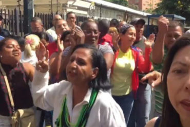 ¡ATENTOS! “La patria se defiende”: Chavistas sabotean la protesta “platos vacíos” en la Av. Andrés Bello este #22Nov (+Video)