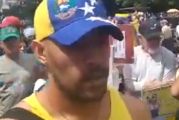 ¡CAUSÓ IMPACTO! Carlos Caballero, el joven que se presentó a la marcha del #16N a cuestionar la dirigencia opositora y fue empujado y abucheado (+Video + reacciones)