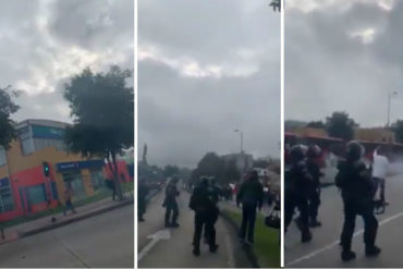 ¡LO ÚLTIMO! Registran represión policial contra protesta de ciudadanos en Bogotá (+Video) ¡LO ÚLTIMO! Registran represión policial contra protesta de ciudadanos en Bogotá (+Video)