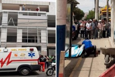 ¡LAMENTABLE! Obrero venezolano fallece en Perú tras caer del tercer piso de edificio en construcción