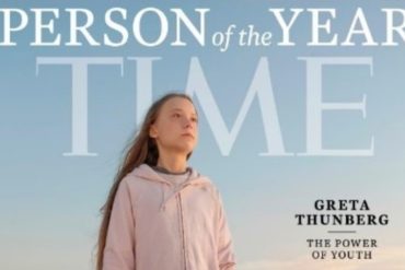 ¡SEPA! Revista Time escogió a la joven activista ambiental Greta Thunberg como la persona del año (+Foto)