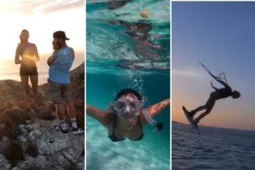 ¡DE ENSUEÑO! “Alegría y sal”: Se aventuraron a practicar kitesurfing en Los Roques y este fue el resultado (+Video)